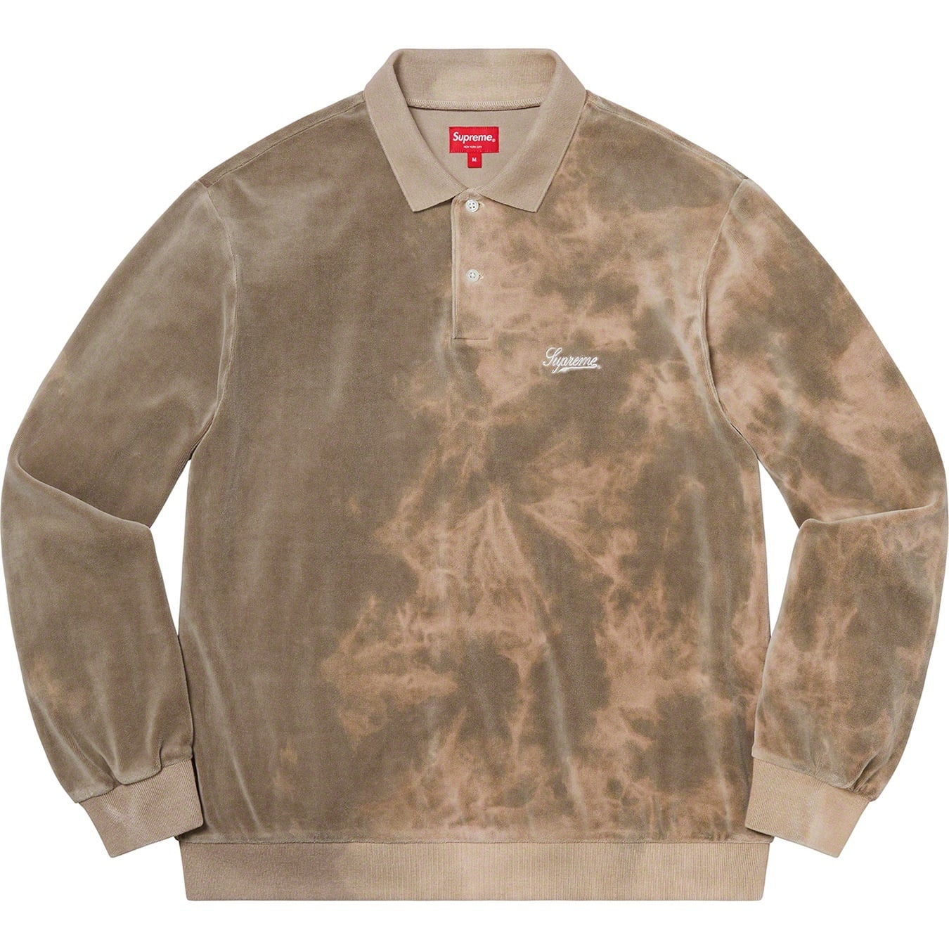 Bleached Velour L/S Polo view 10